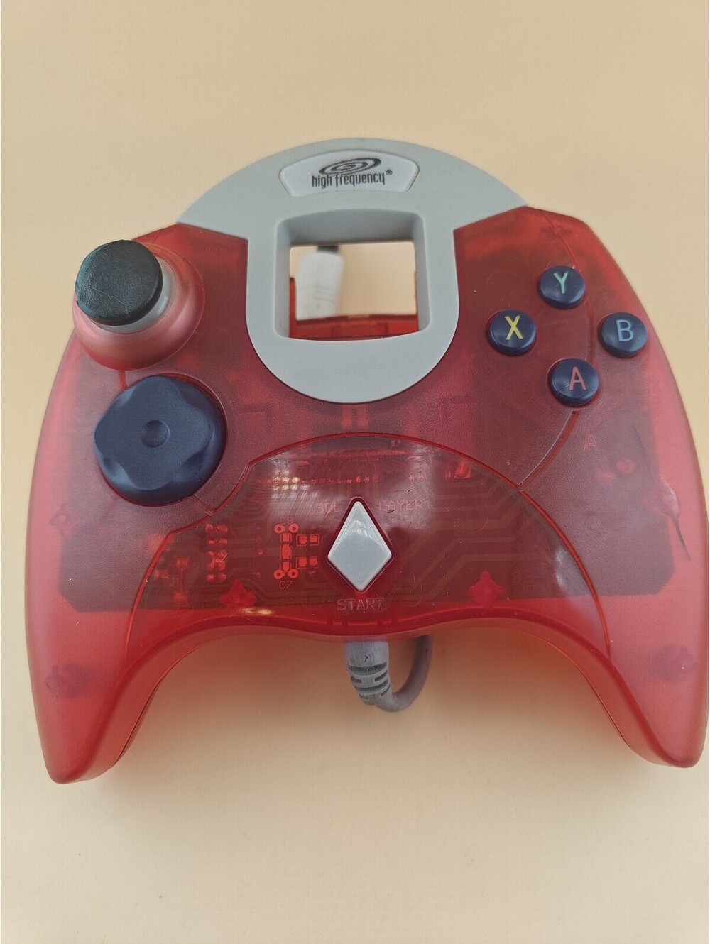 High Frequency Sega Dreamcast Game Controller Translucent Red